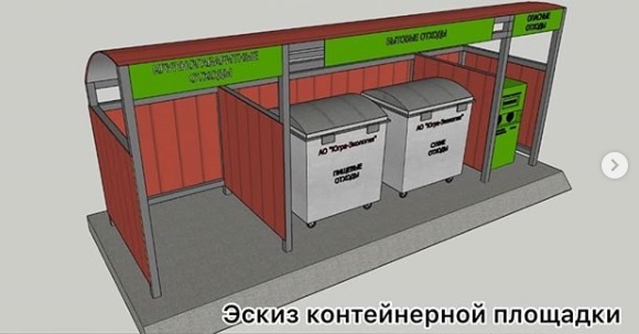 Схема контейнерной площадки